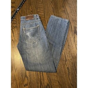 CJ Black Jeans Mens 29 x 32 Blue Denim Straight Stretch Distressed Medium Wash